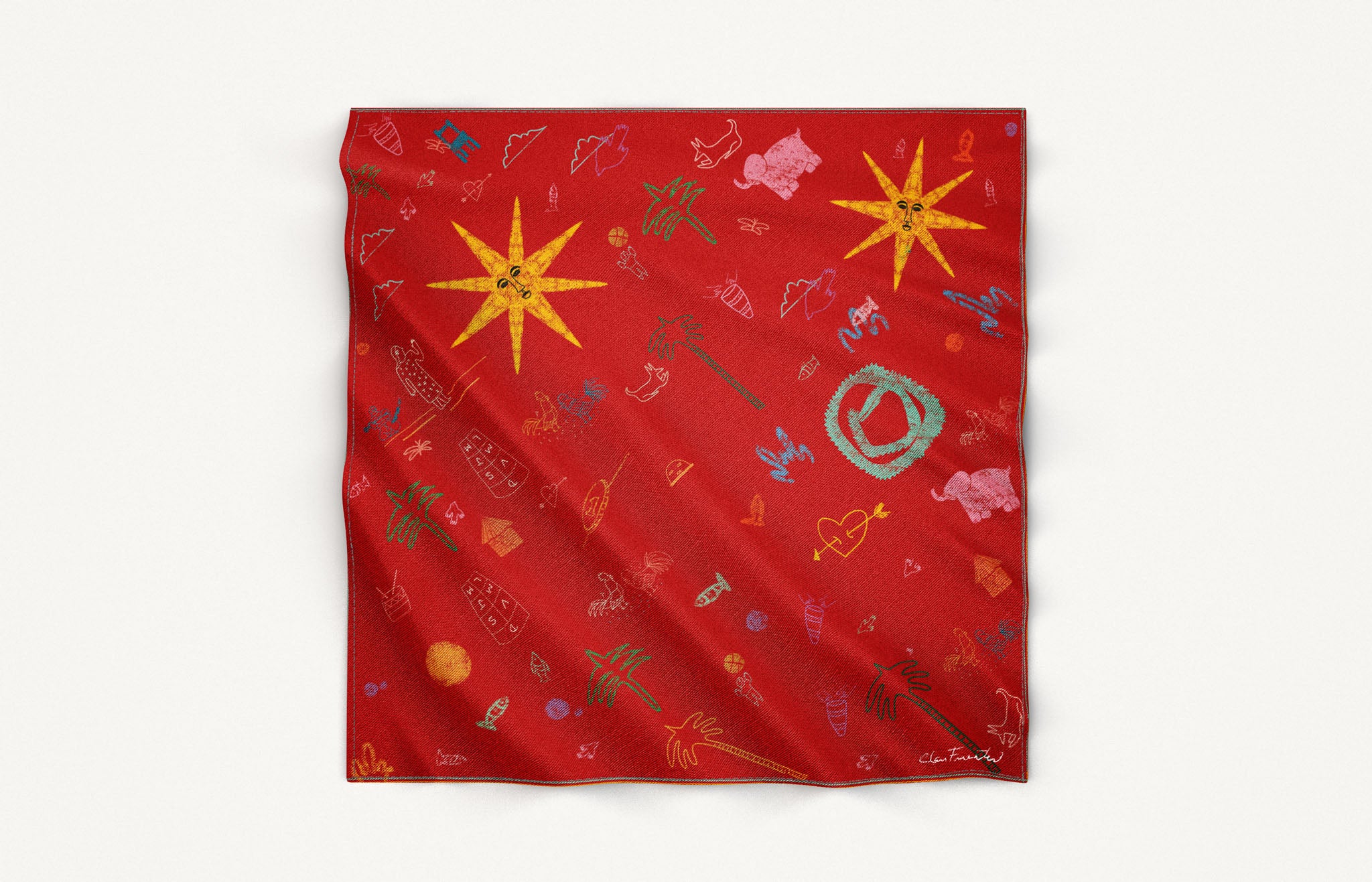 Pañuelo Infancia rojo