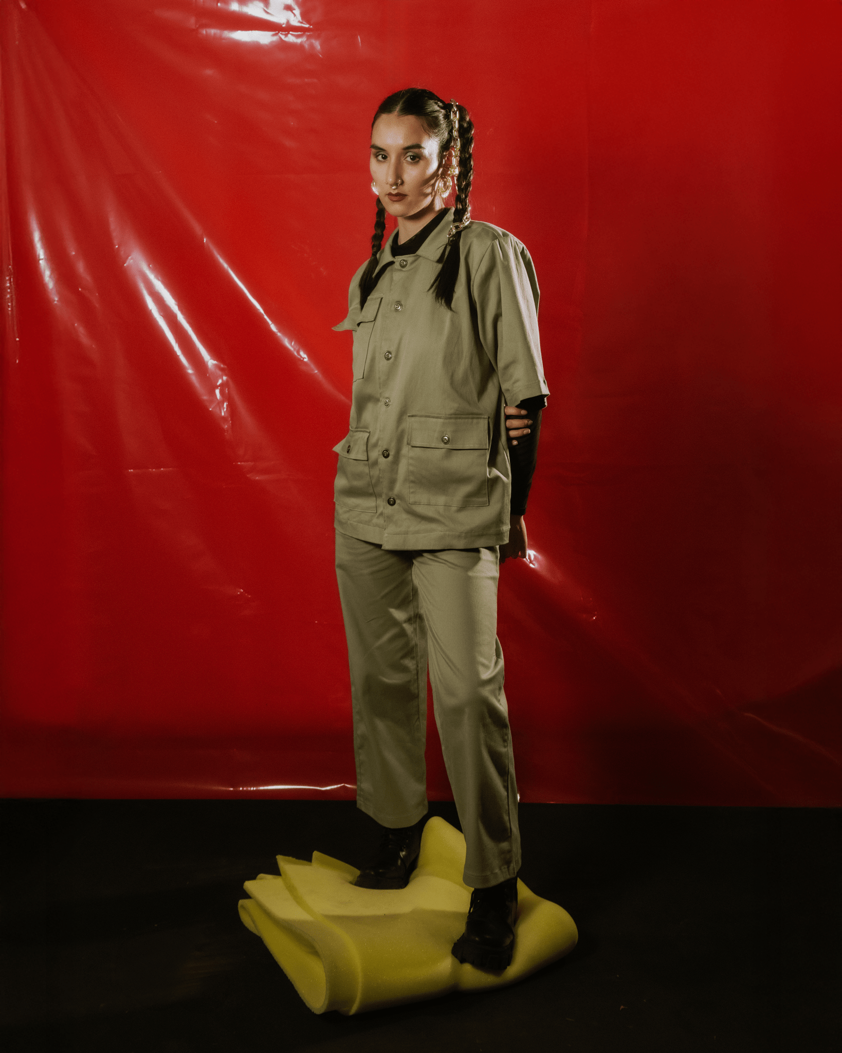 Camisa Crudo Verde - Anacleta Design