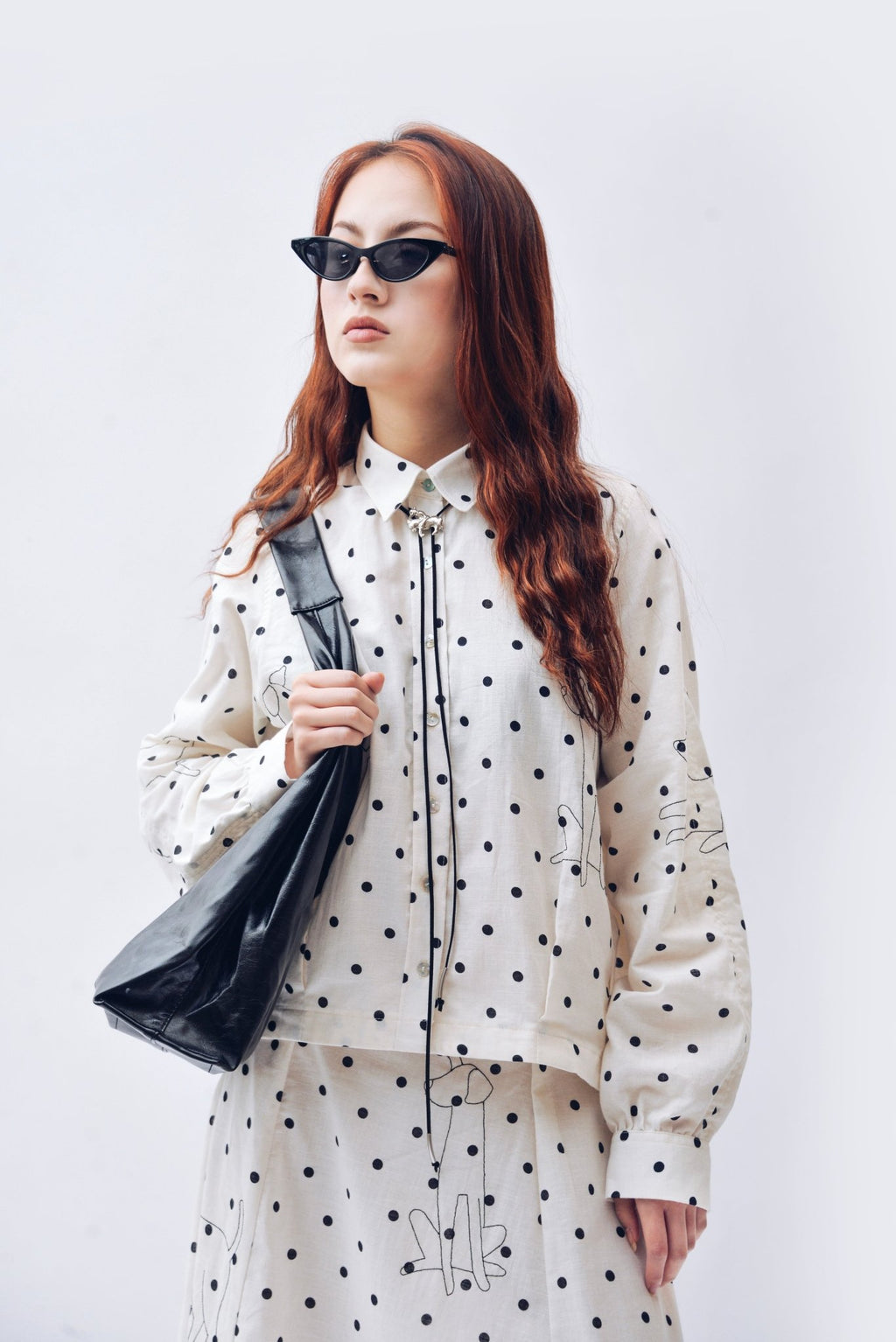 Camisa de lino con lunares - Anacleta Design