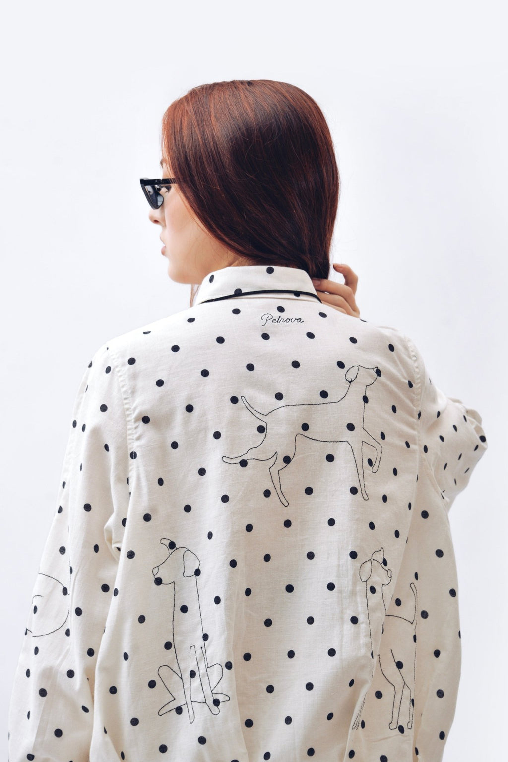 Camisa de lino con lunares - Anacleta Design