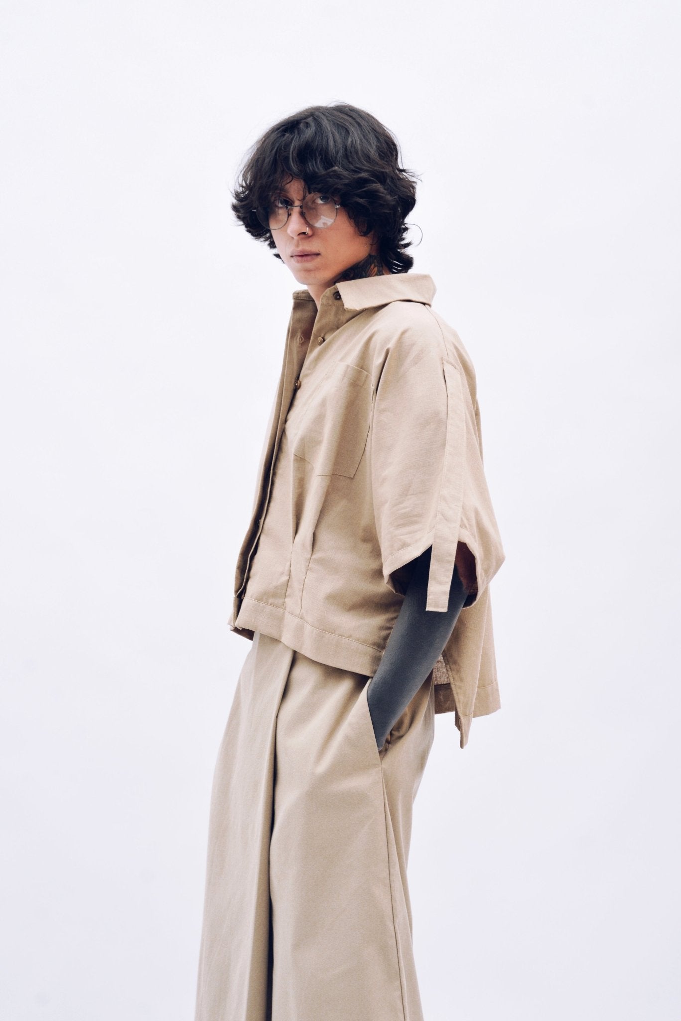 Camisa Kioto Crudo - Anacleta Design