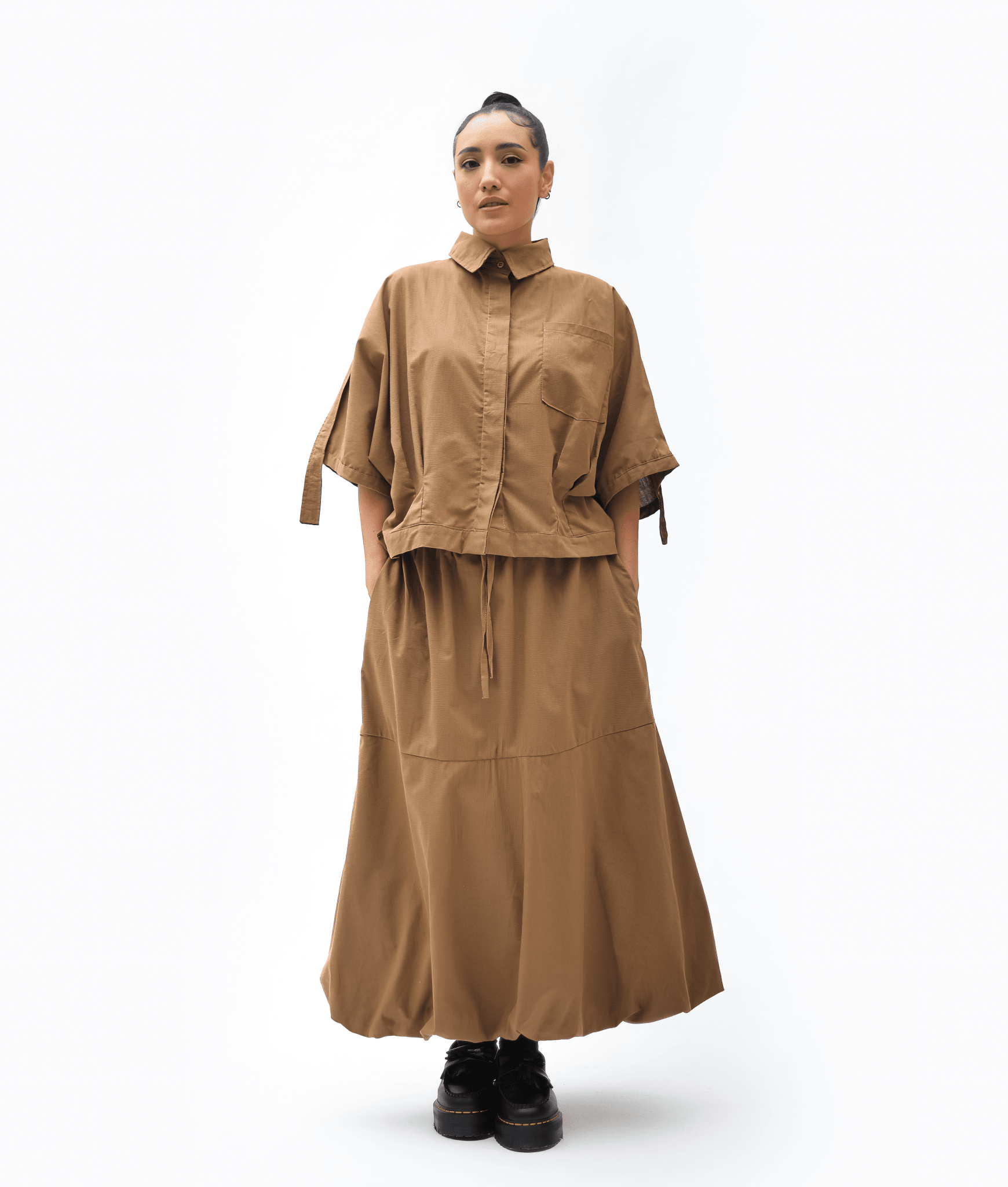 Camisa Kioto Moca - Anacleta Design