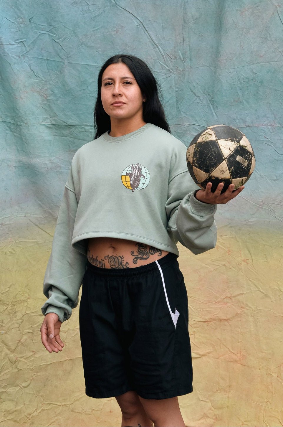 Cropped Hoodie Las Aguas del Sur - Anacleta Design