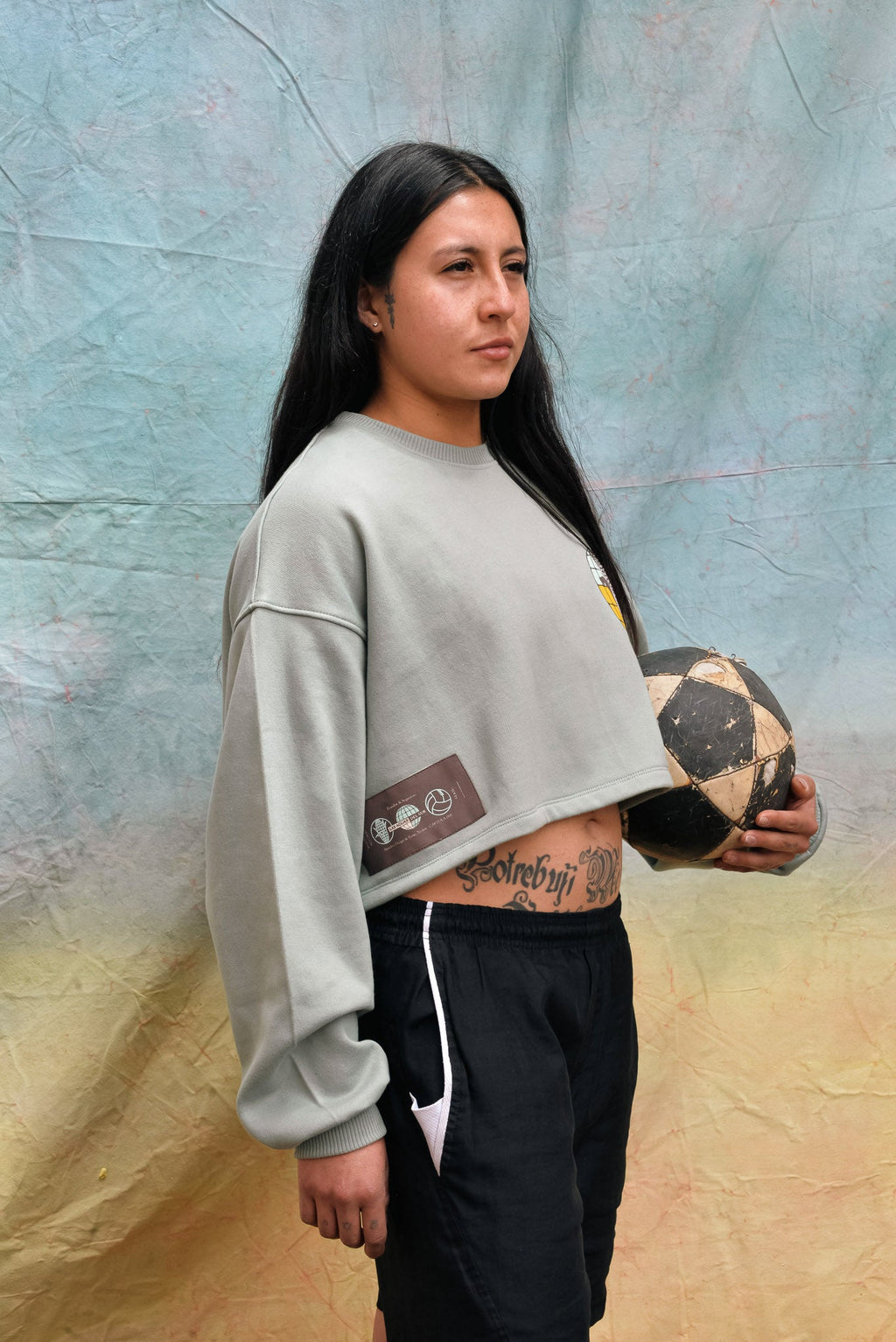 Cropped Hoodie Las Aguas del Sur - Anacleta Design