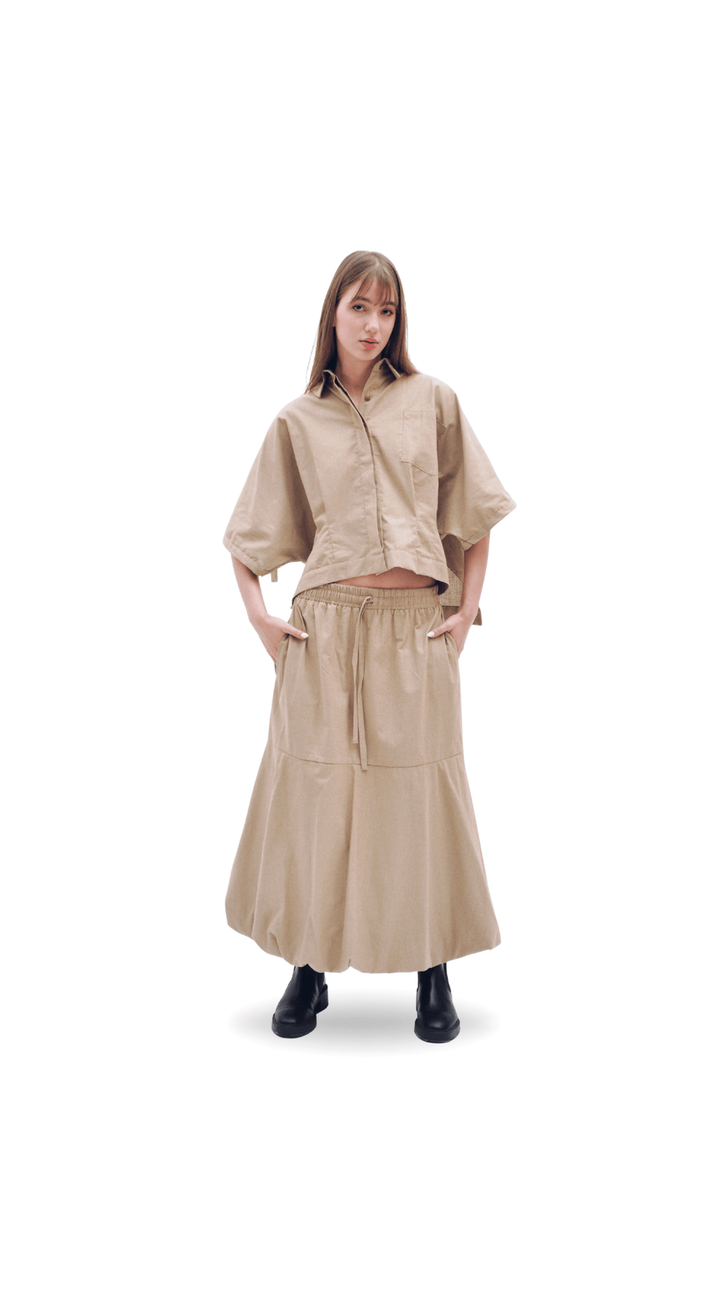 Falda Kioto Crudo - Anacleta Design