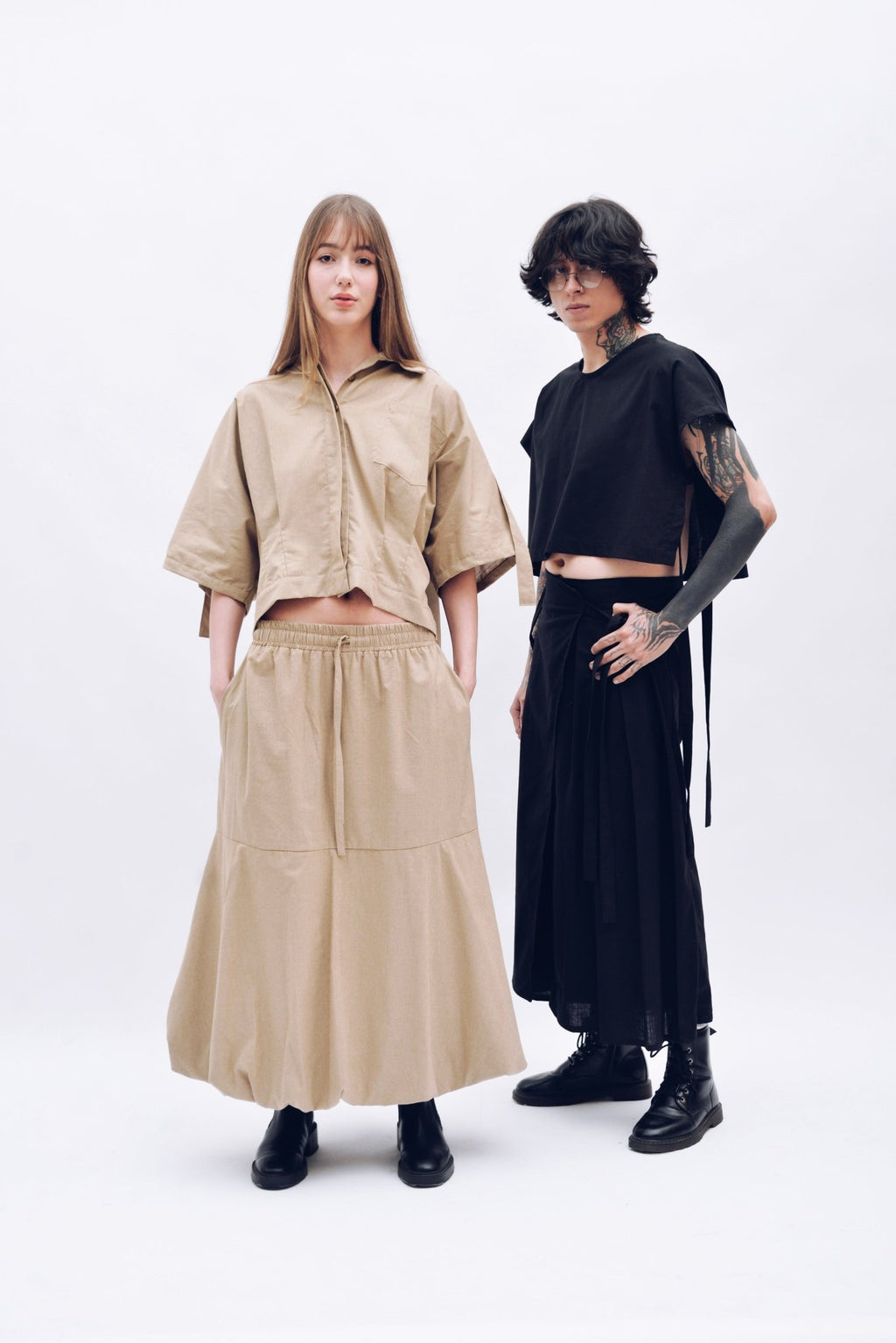 Falda Kioto Crudo - Anacleta Design