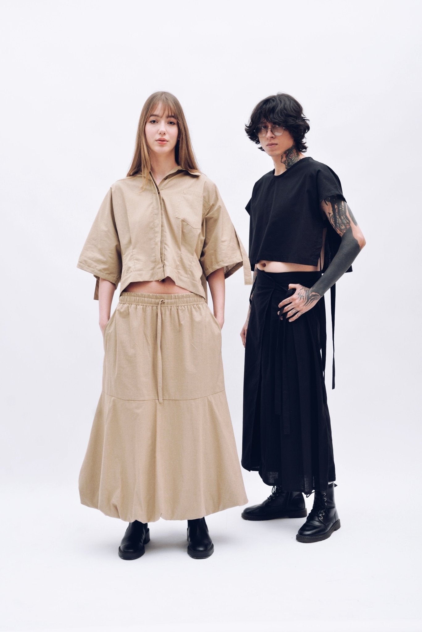 Falda Kioto Crudo - Anacleta Design