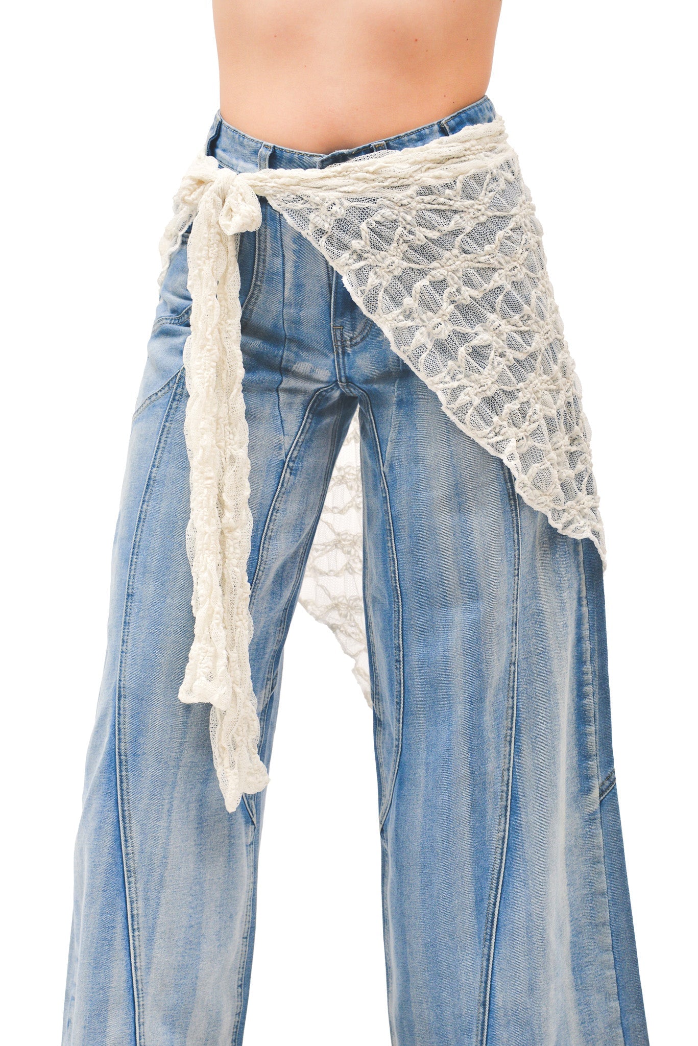 Multi - way lace layer blanco - Anacleta Design