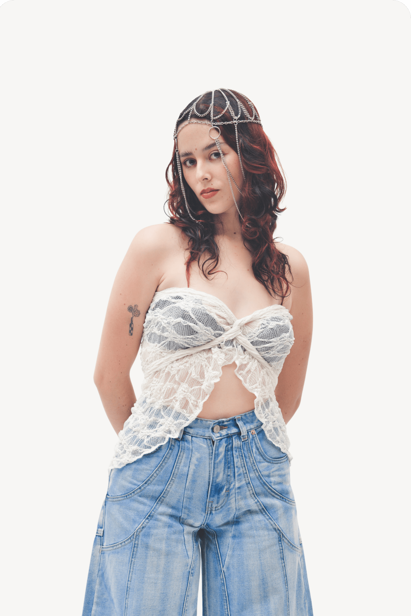 Multi - way lace layer blanco - Anacleta Design