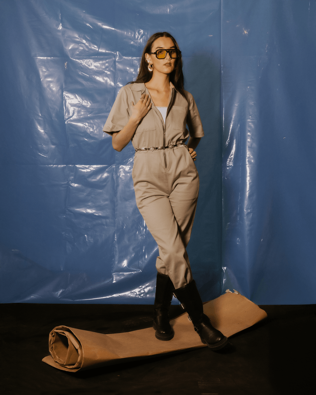 Overol Crudo Beige - Anacleta Design